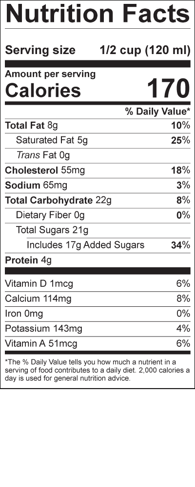 N Label PremiumUltraPasteurized Eggnog